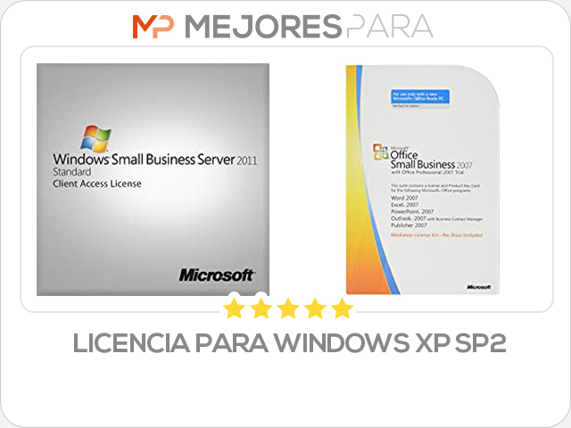 licencia para windows xp sp2