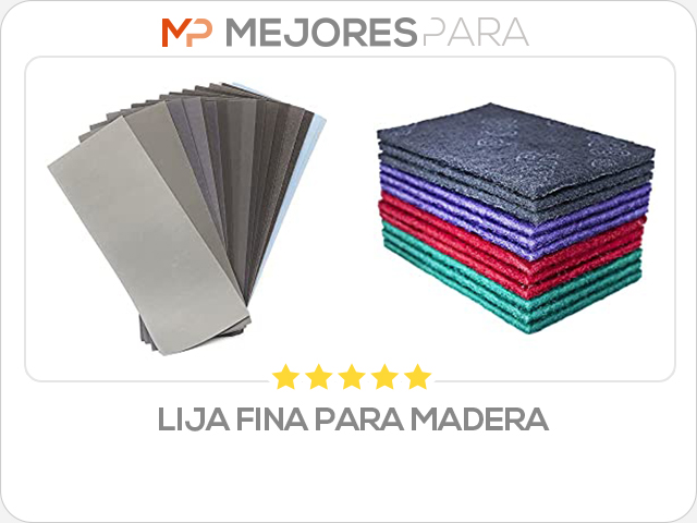 lija fina para madera