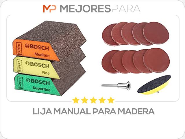 lija manual para madera