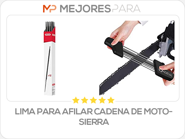 lima para afilar cadena de motosierra