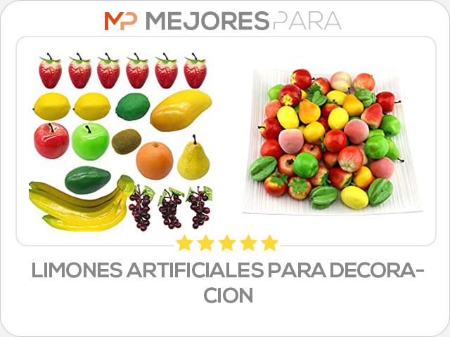 limones artificiales para decoracion