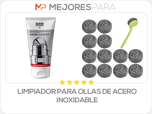 limpiador para ollas de acero inoxidable