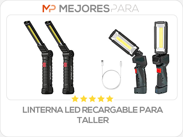 linterna led recargable para taller