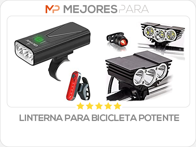 linterna para bicicleta potente