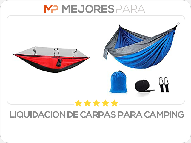 liquidacion de carpas para camping