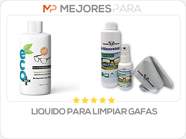 liquido para limpiar gafas