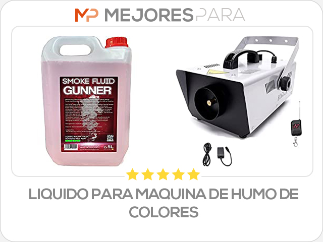 liquido para maquina de humo de colores