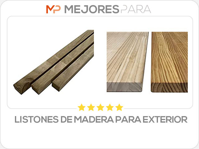 listones de madera para exterior