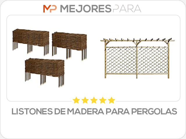 listones de madera para pergolas