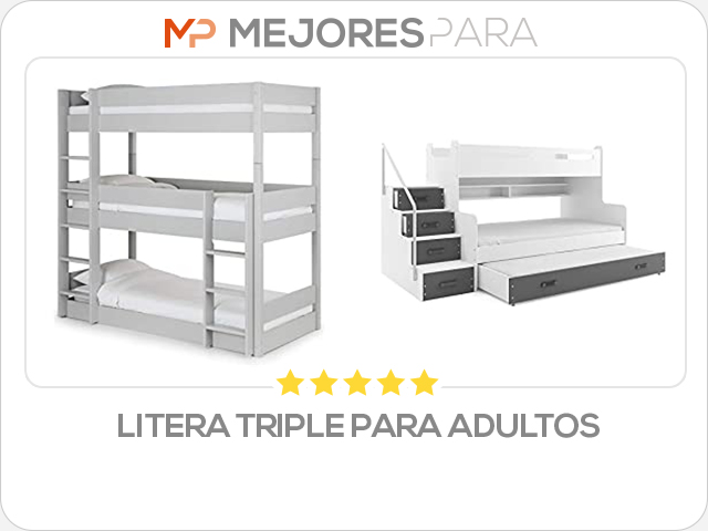 litera triple para adultos