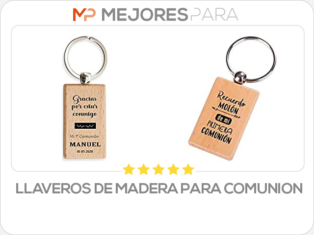 llaveros de madera para comunion