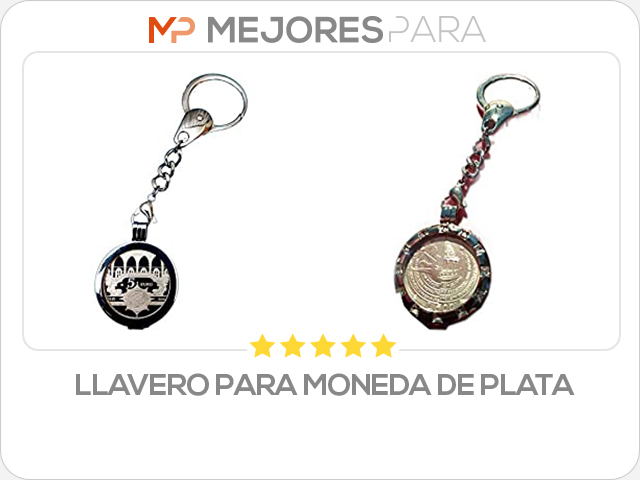 llavero para moneda de plata