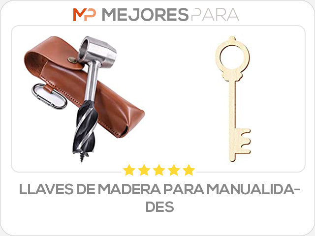 llaves de madera para manualidades