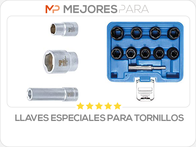 llaves especiales para tornillos