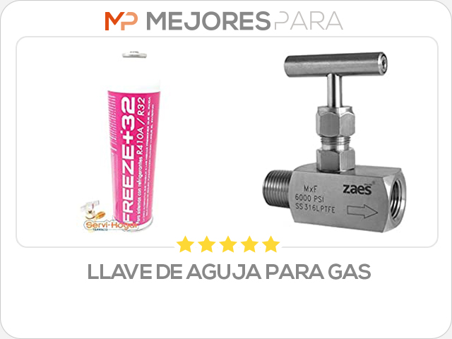 llave de aguja para gas