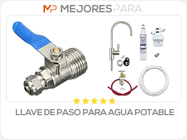 llave de paso para agua potable