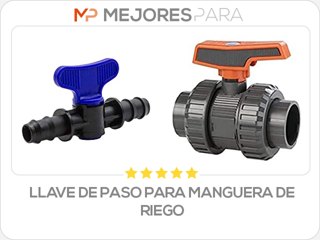 llave de paso para manguera de riego