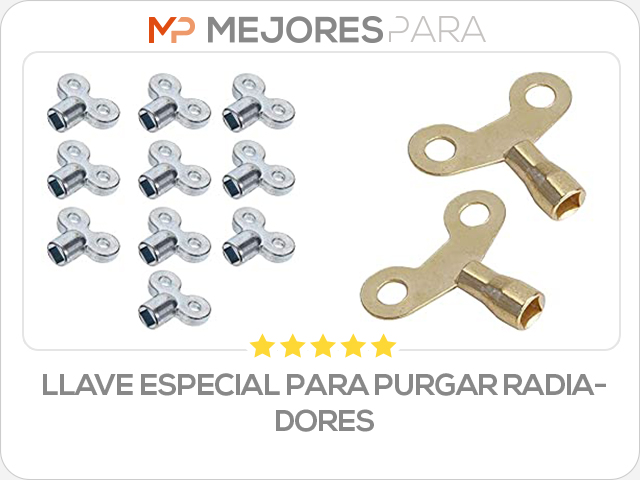 llave especial para purgar radiadores