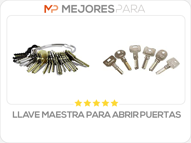 llave maestra para abrir puertas