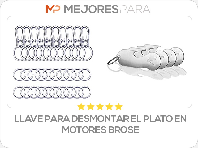 llave para desmontar el plato en motores brose