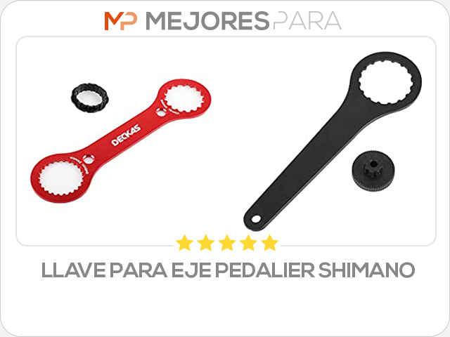 llave para eje pedalier shimano