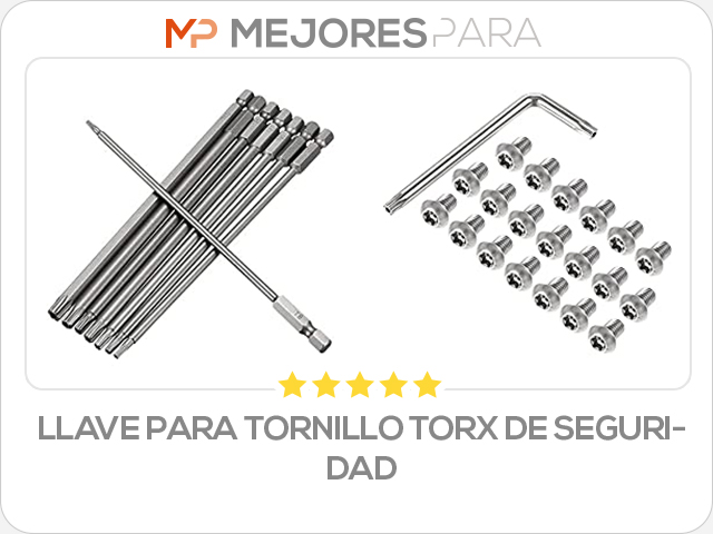 llave para tornillo torx de seguridad