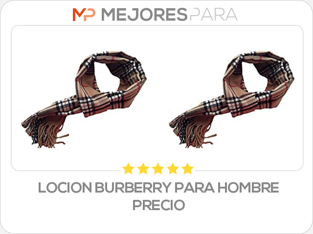 locion burberry para hombre precio