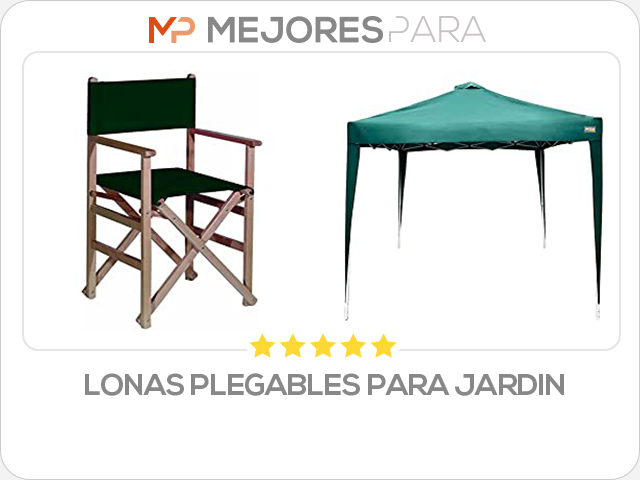 lonas plegables para jardin