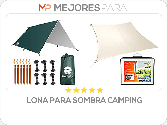 lona para sombra camping