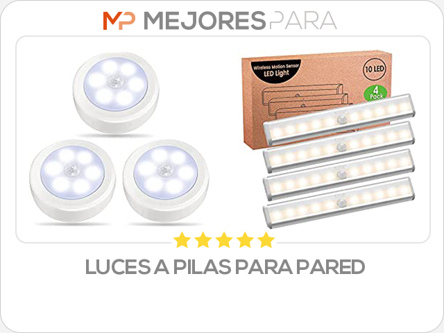 luces a pilas para pared