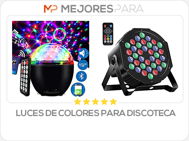 luces de colores para discoteca