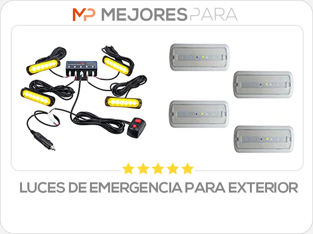 luces de emergencia para exterior