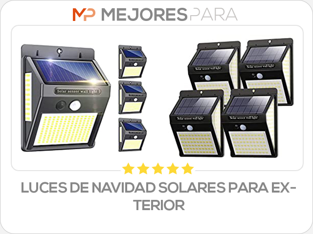 luces de navidad solares para exterior