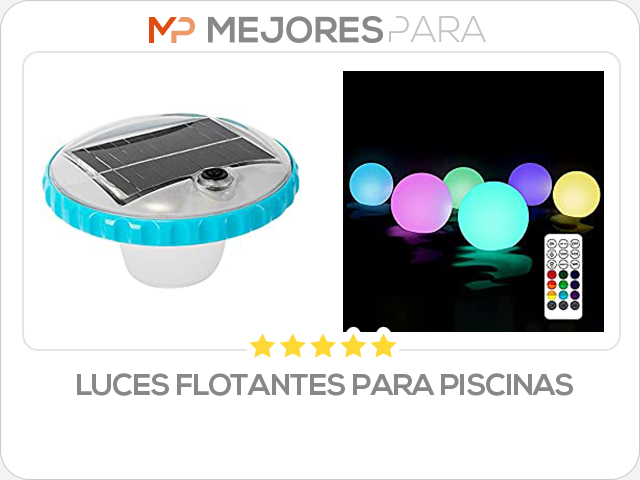 luces flotantes para piscinas