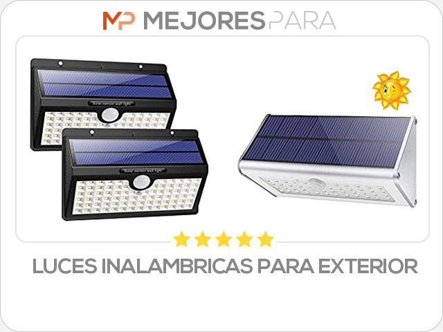 luces inalambricas para exterior