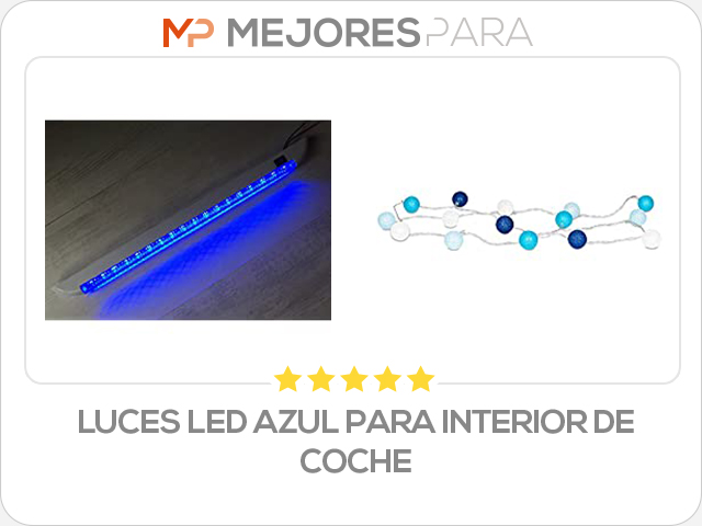 luces led azul para interior de coche