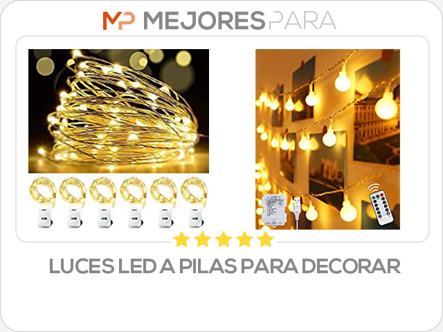 luces led a pilas para decorar