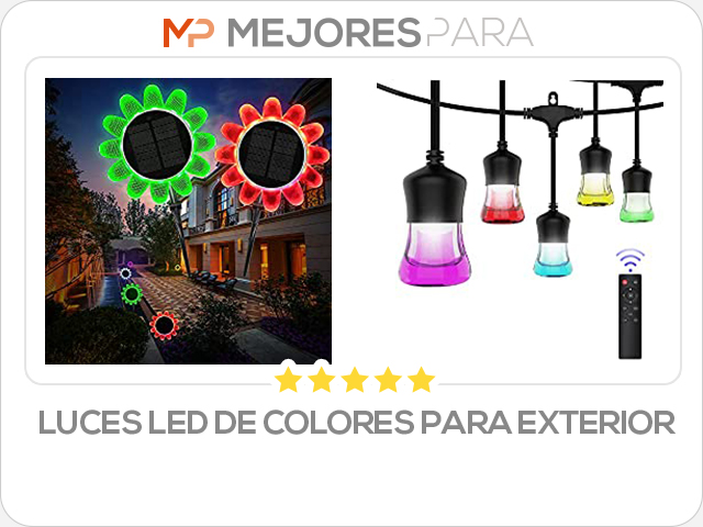 luces led de colores para exterior