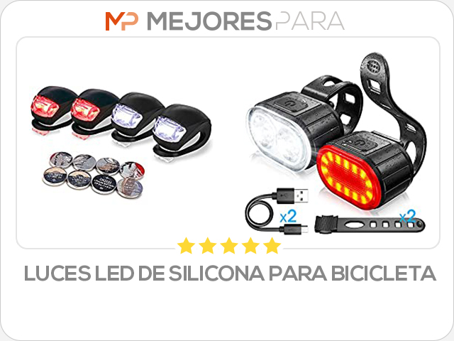 luces led de silicona para bicicleta