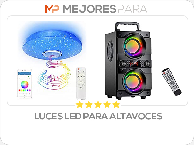 luces led para altavoces