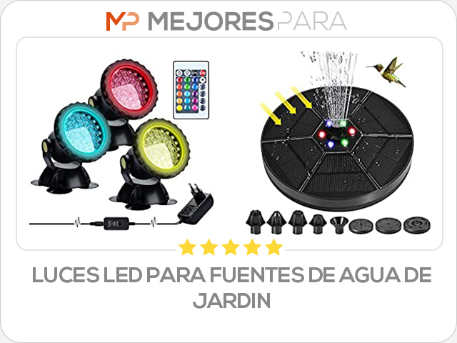 luces led para fuentes de agua de jardin