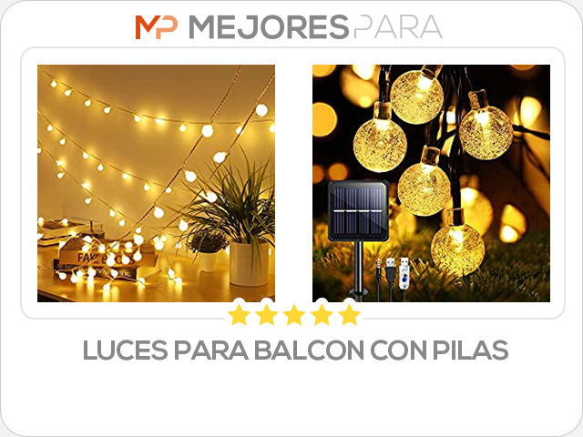 luces para balcon con pilas