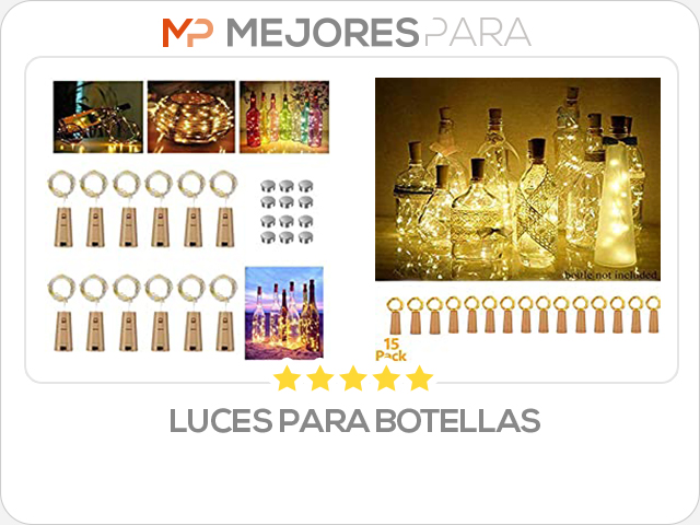 luces para botellas