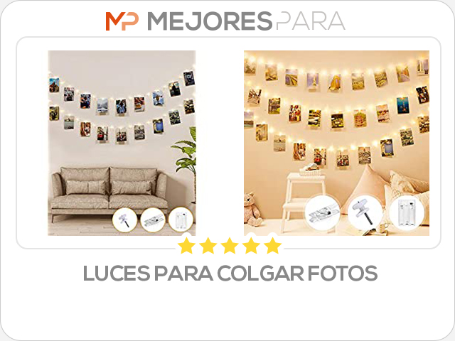 luces para colgar fotos