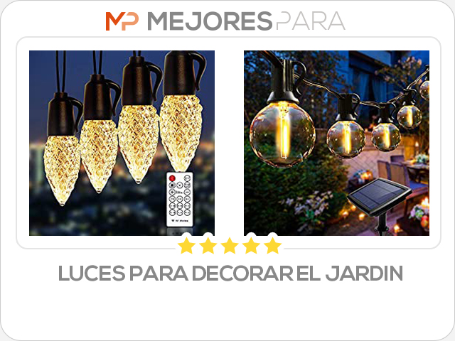 luces para decorar el jardin