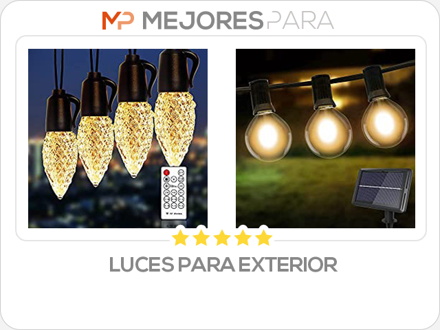 luces para exterior