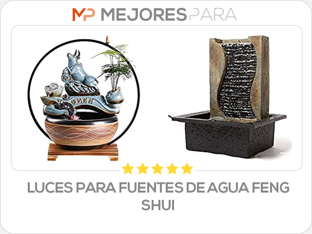 luces para fuentes de agua feng shui