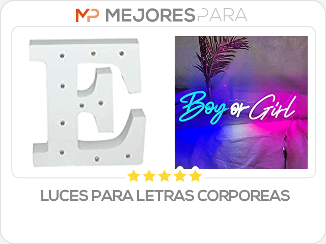 luces para letras corporeas