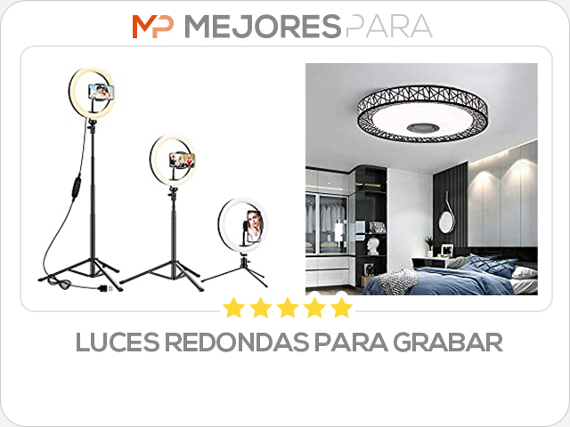 luces redondas para grabar