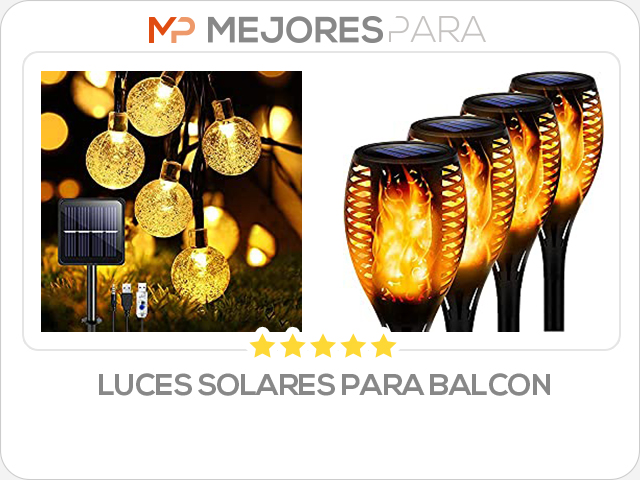 luces solares para balcon